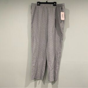 Allison Daley Women's Gray High Rise Casual Pants with Pockets Size 16PR NWT